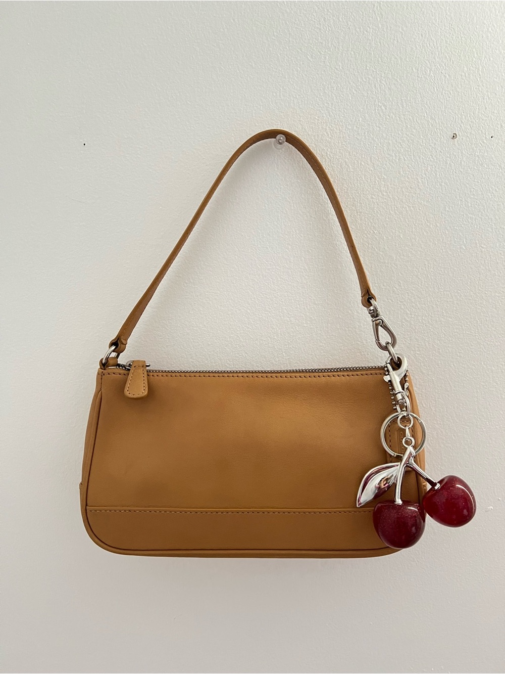 Coach Tan Leather Shoulder Bag